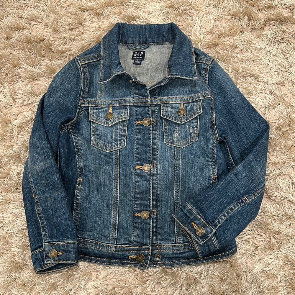 Gap Girls Denim Distress Jacket